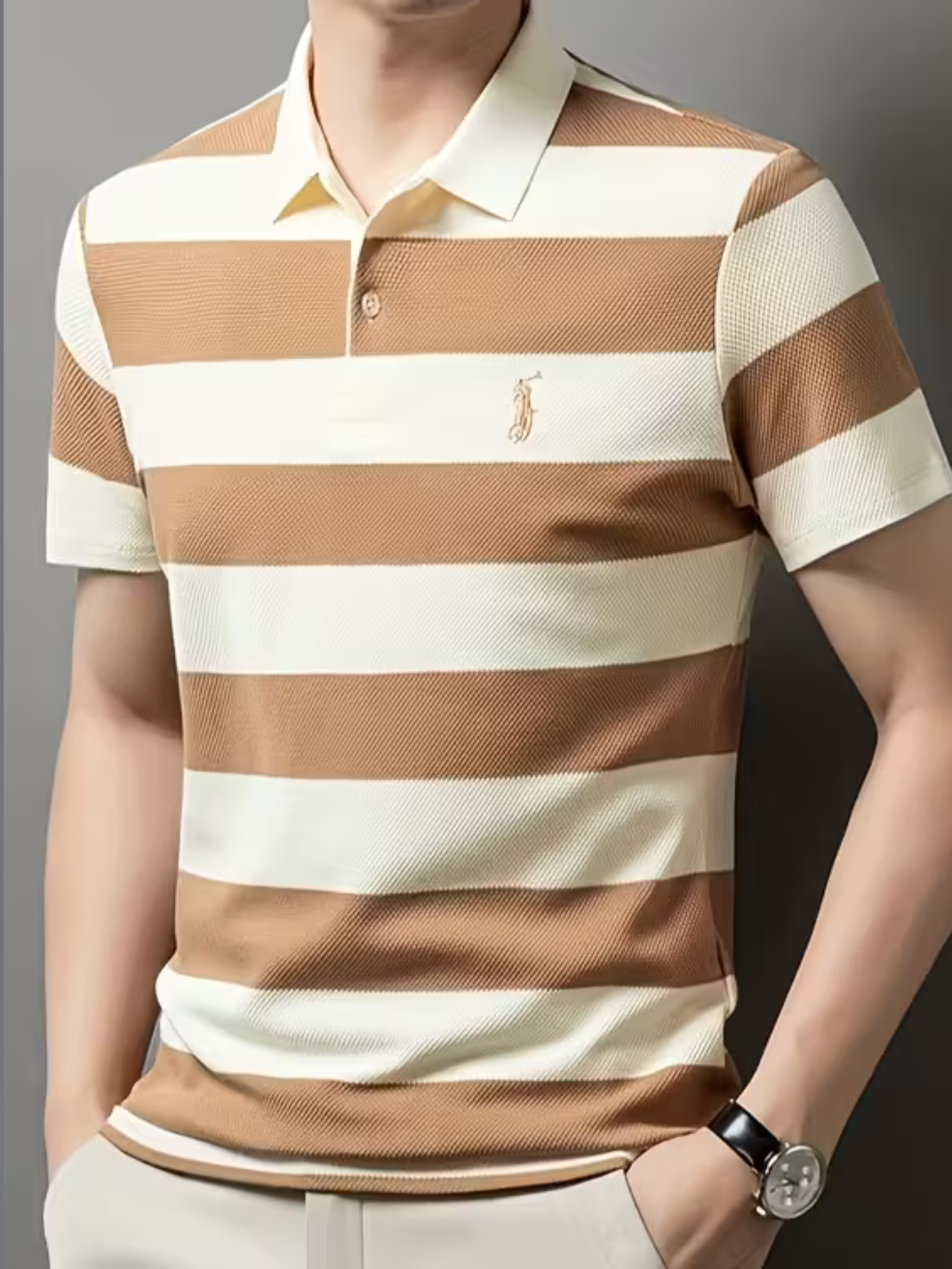 [LLEVÁ 2 AL PRECIO DE 1] – Polo Rayas Premium™ | Casual, Moderno y Fachero