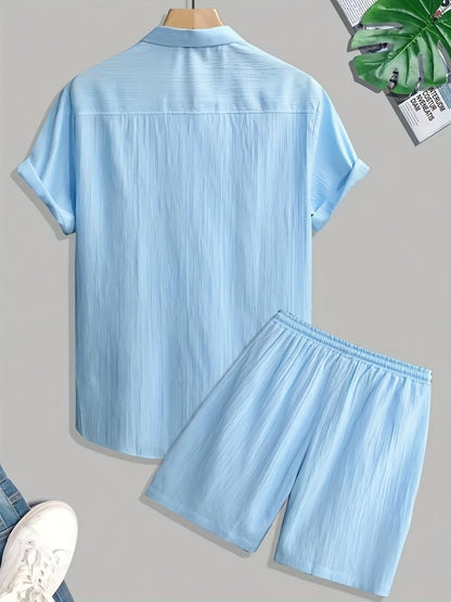 [BUY 1 GET 1 FREE] Vienna Premium Shirt & Shorts Set