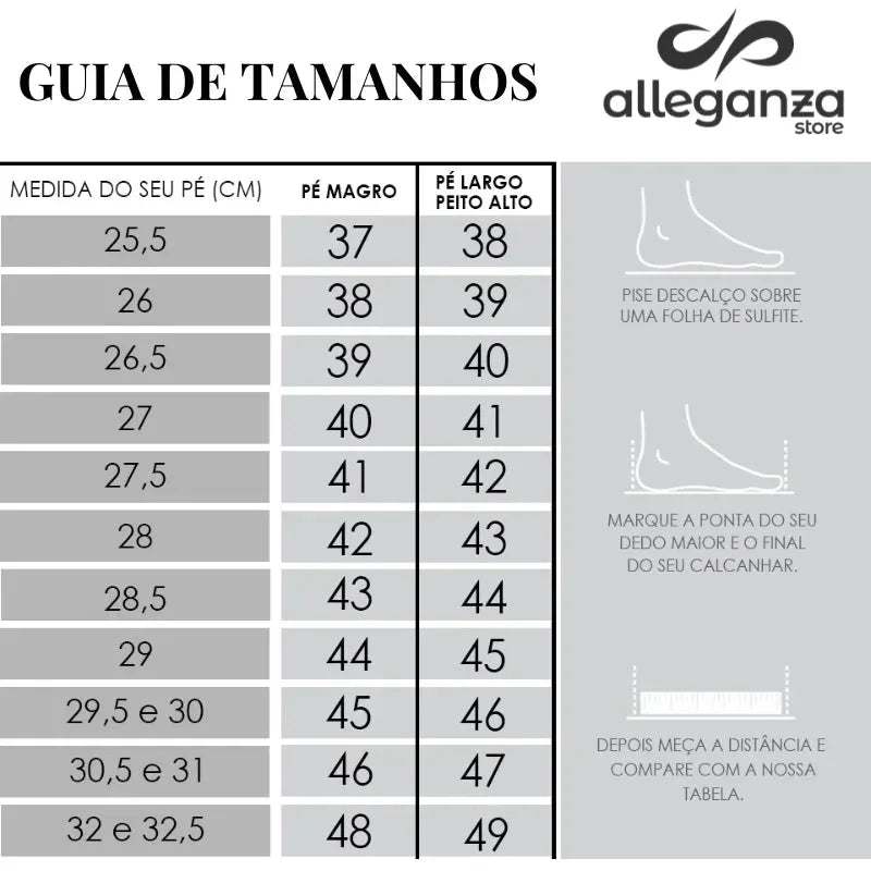 Sandália Masculina Ortopédica de Couro | Allegante Comfort